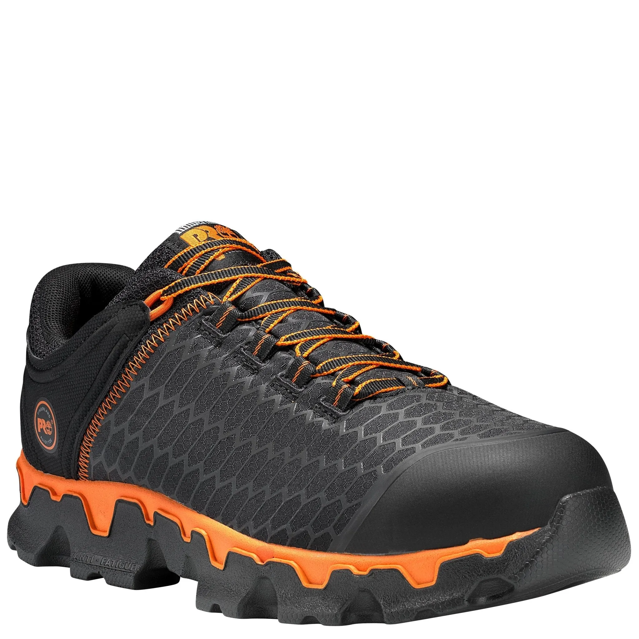 Men's Powertrain Sport Alloy Toe Work Sneaker - Black/Orange
