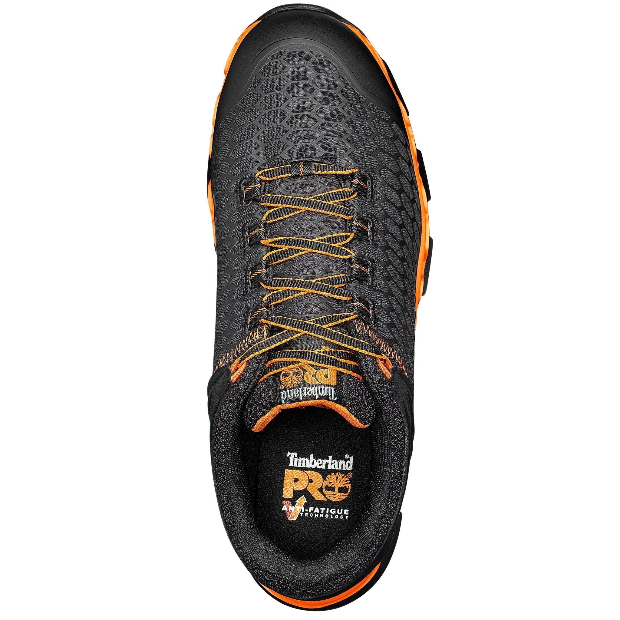 Men's Powertrain Sport Alloy Toe Work Sneaker - Black/Orange