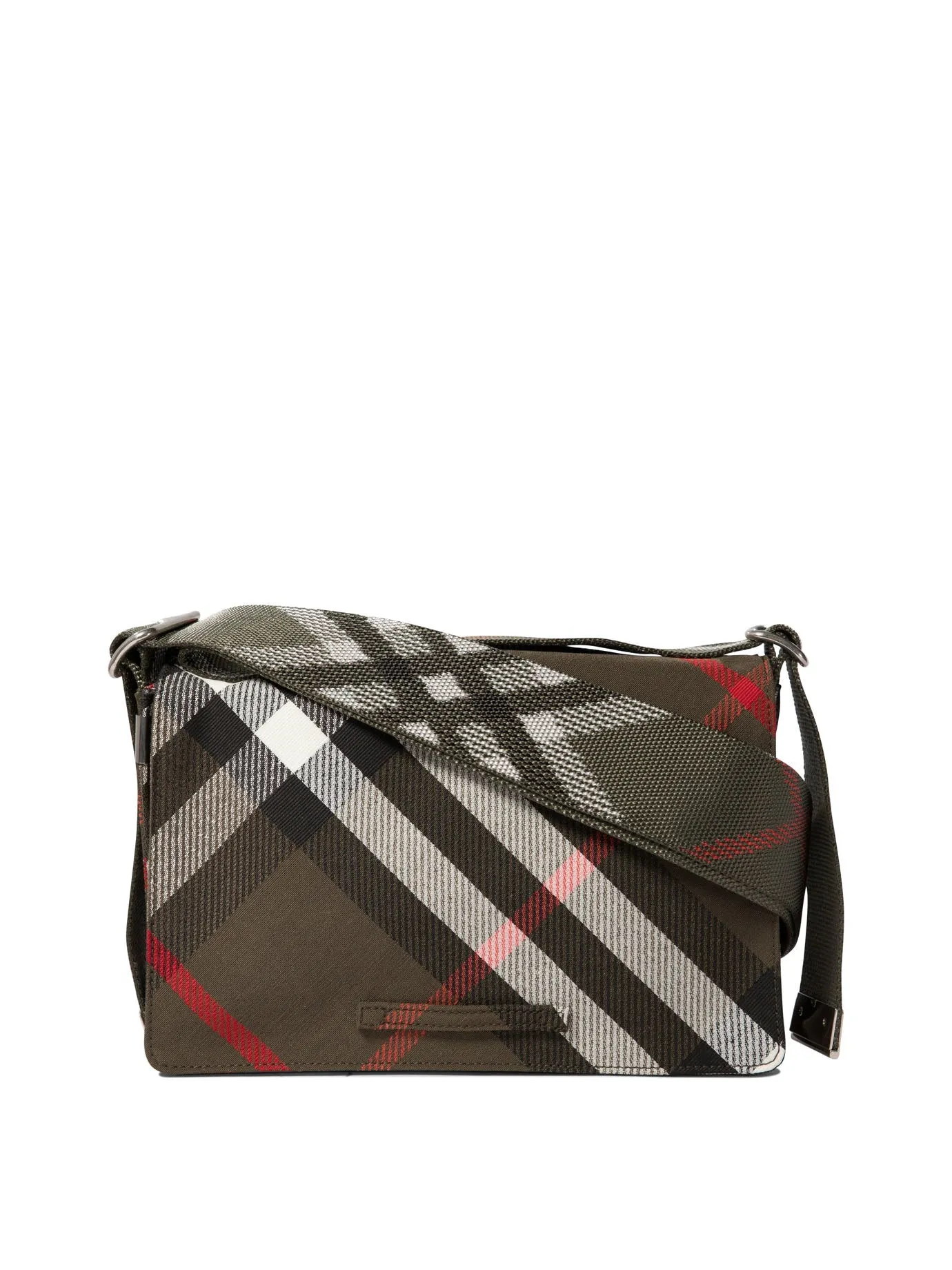 Men's "trench Check" Crossbody Bag in Green | 8091448