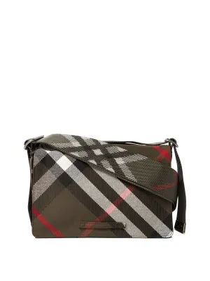 Men's "trench Check" Crossbody Bag in Green | 8091448