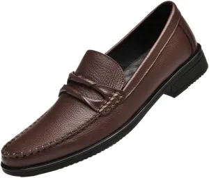Men's Shiny Patent Leather Dress Shoes Mens Comfortable Breathable Casual Derby Shoes Slip On Pointed Toe Derbys Classic Formal Business Shoes
