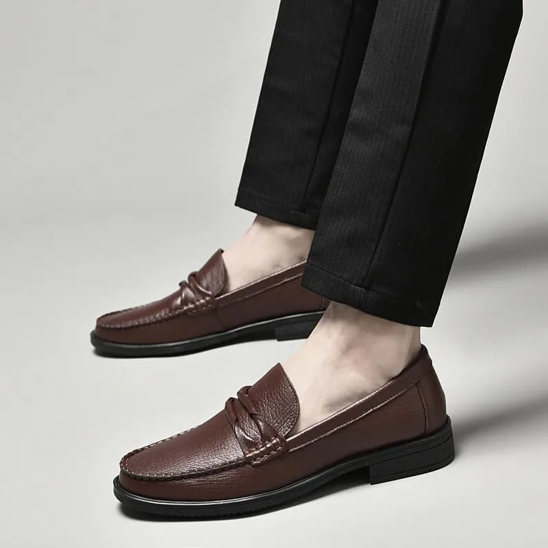 Men's Shiny Patent Leather Dress Shoes Mens Comfortable Breathable Casual Derby Shoes Slip On Pointed Toe Derbys Classic Formal Business Shoes