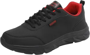 Mens Shoes Large Size Casual Leather Laace Up Solid Color Casual Fashion Simple Running Shoes Men Sneaker