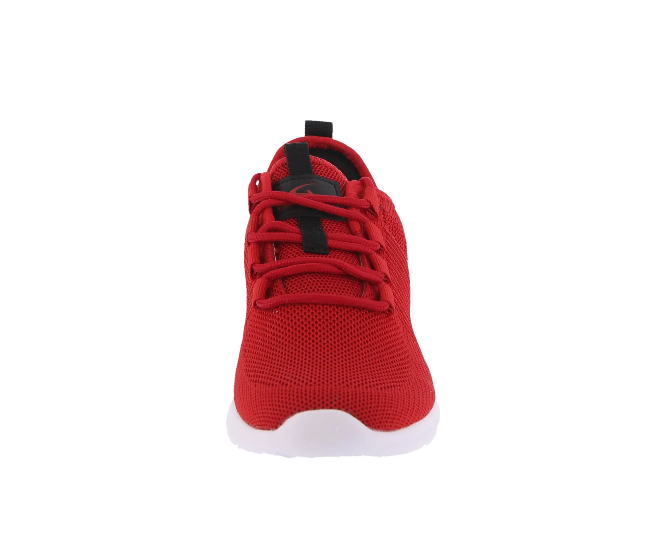 MEN'S SHOES RED MESH/FABRIC TENNIS SNEAKERS 6802M