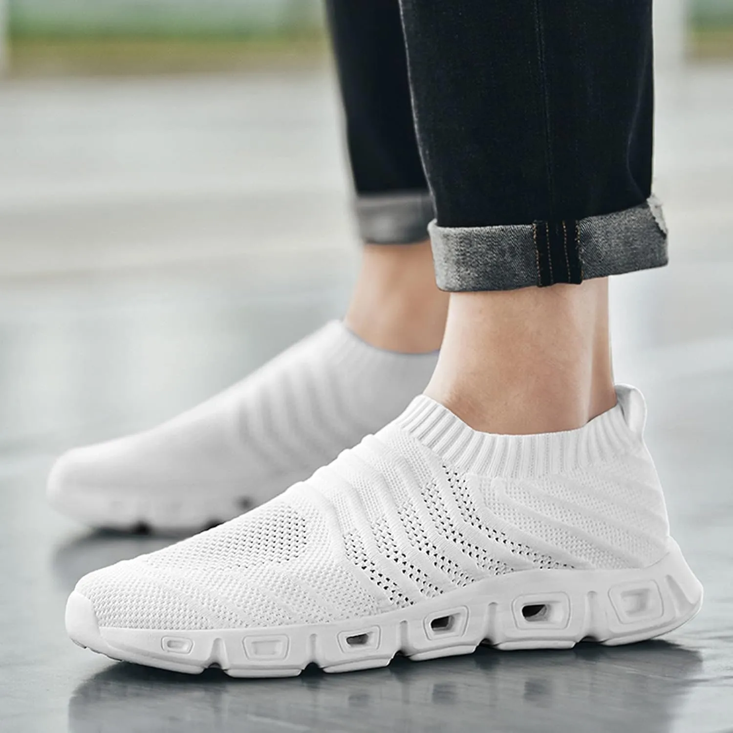 Men's Shoes Shoes Man Mens Breathable Casual Walking Sneakers Wide Toe Box Sneakers Supportive Running Athletic Men Black Dress