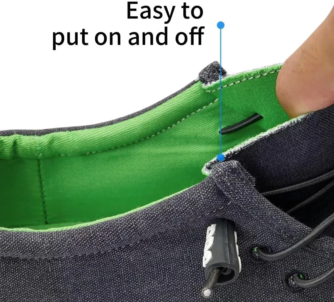 Mens Slip-on Loafers Casual Shoes - Men Boat Shoes Canvas Lightweight Softsole Comfortable Walking Shoes