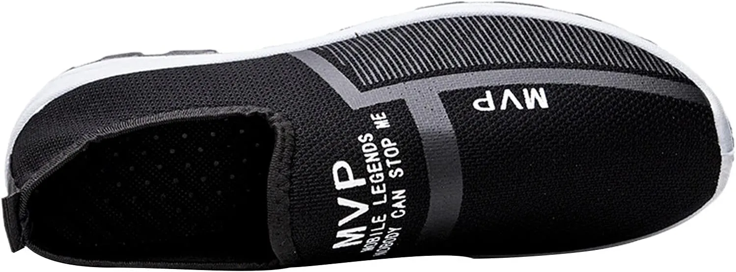 Mens Slip on Walking Shoes Casual Fashion Shoe Laceless Dress Sneakers Comfortable Lightweight Sneaker Footwear