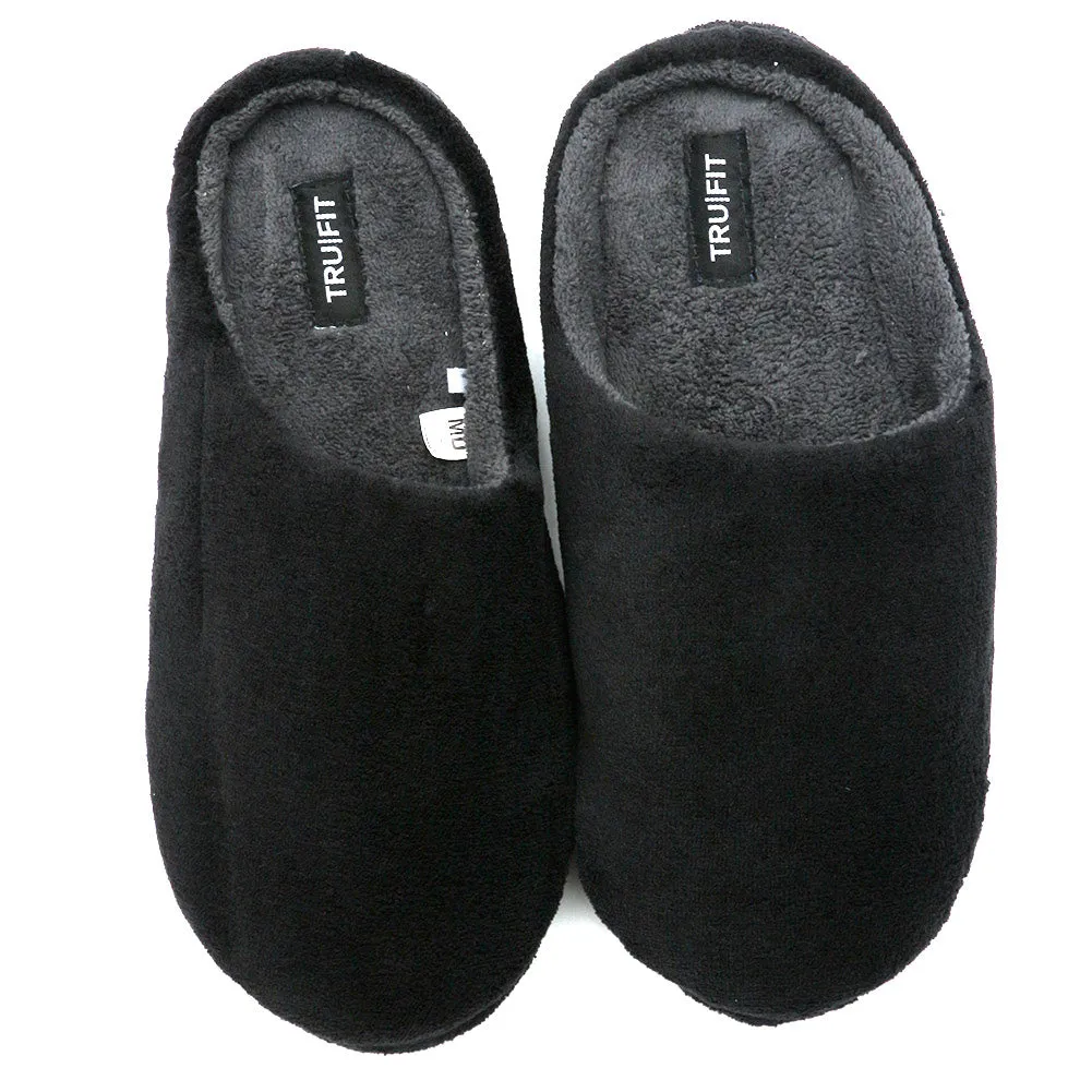 Mens Slippers Slip On Cozy Indoor Bedroom Comfortable Plush Shoes
