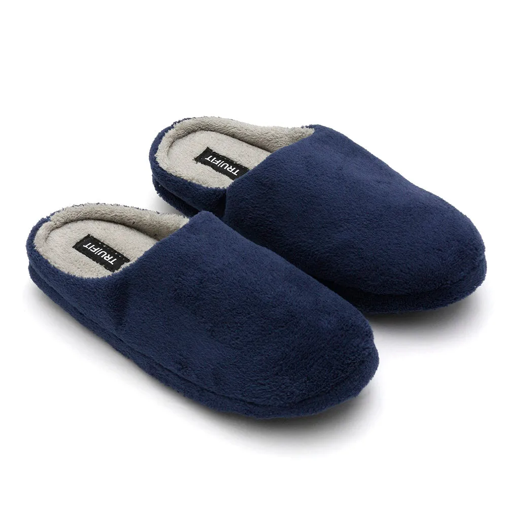 Mens Slippers Slip On Cozy Indoor Bedroom Comfortable Plush Shoes