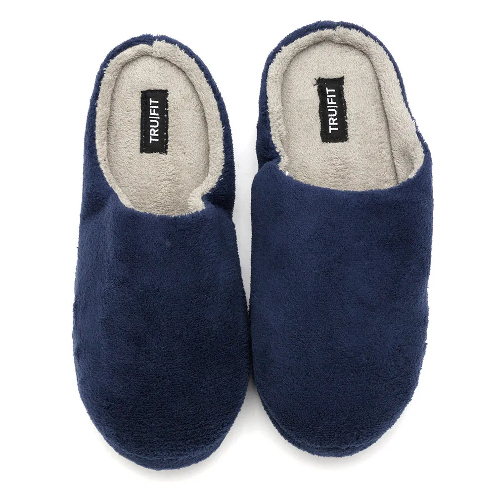 Mens Slippers Slip On Cozy Indoor Bedroom Comfortable Plush Shoes