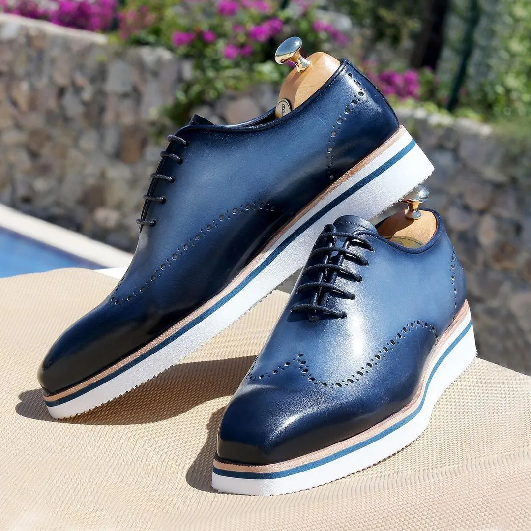 Men's Smart Casual Wingtip Oxfords-