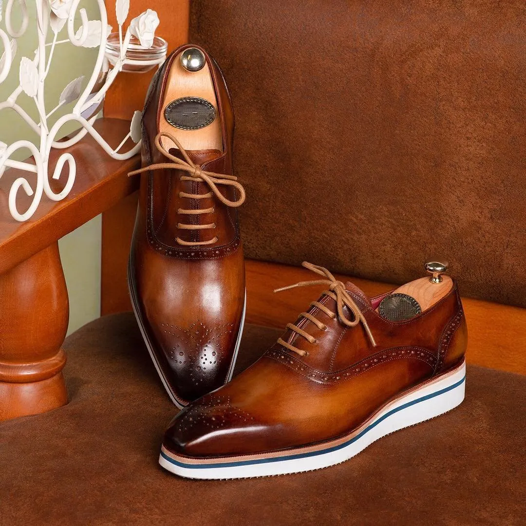 Men's Smart Casual Wingtip Oxfords-