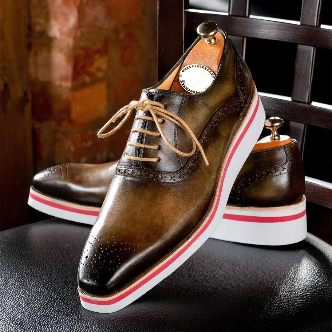 Men's Smart Casual Wingtip Oxfords-