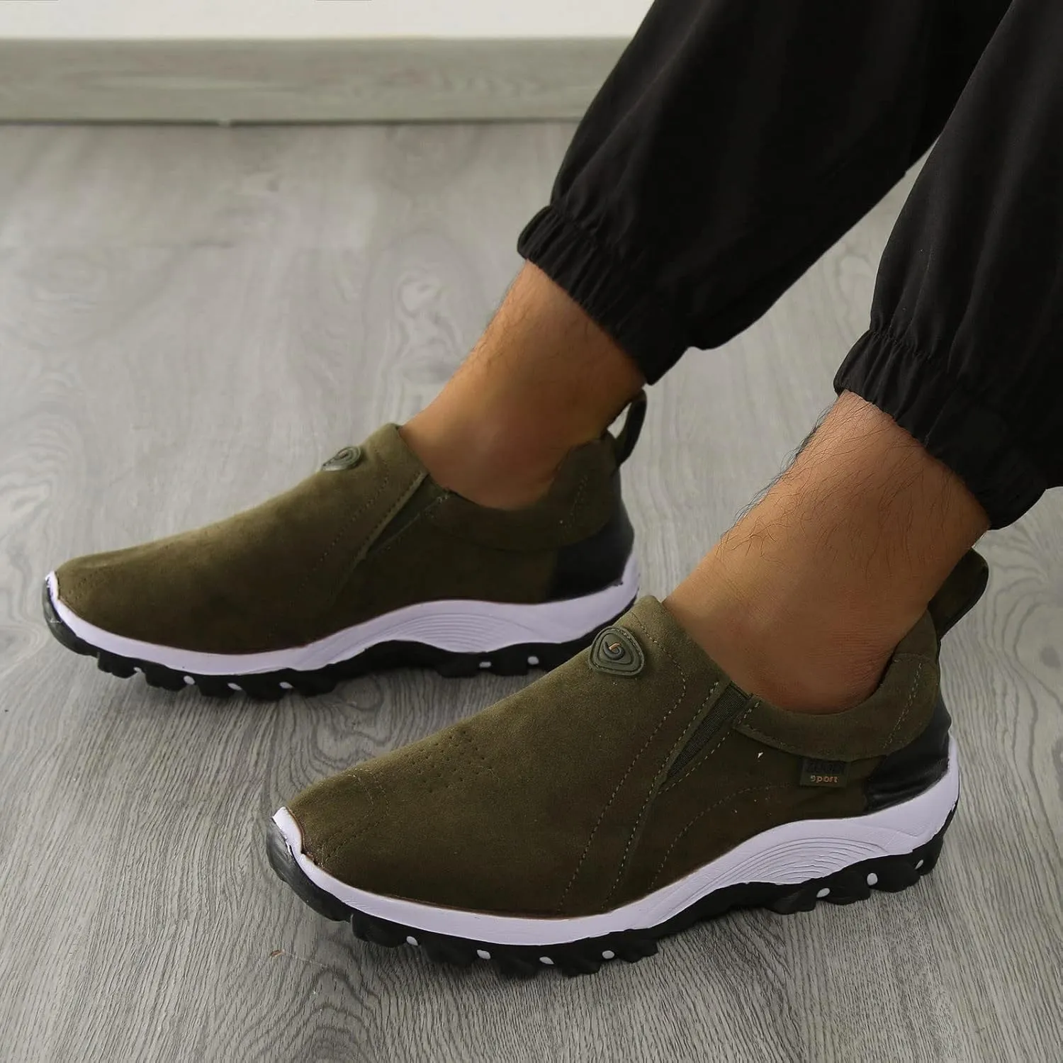 Men's Spring Autumn Fashion Casual Lightweight Comfortable Flannel Round Toe Sport Shoes Shoes Men Sneaker, 8.5 Wide