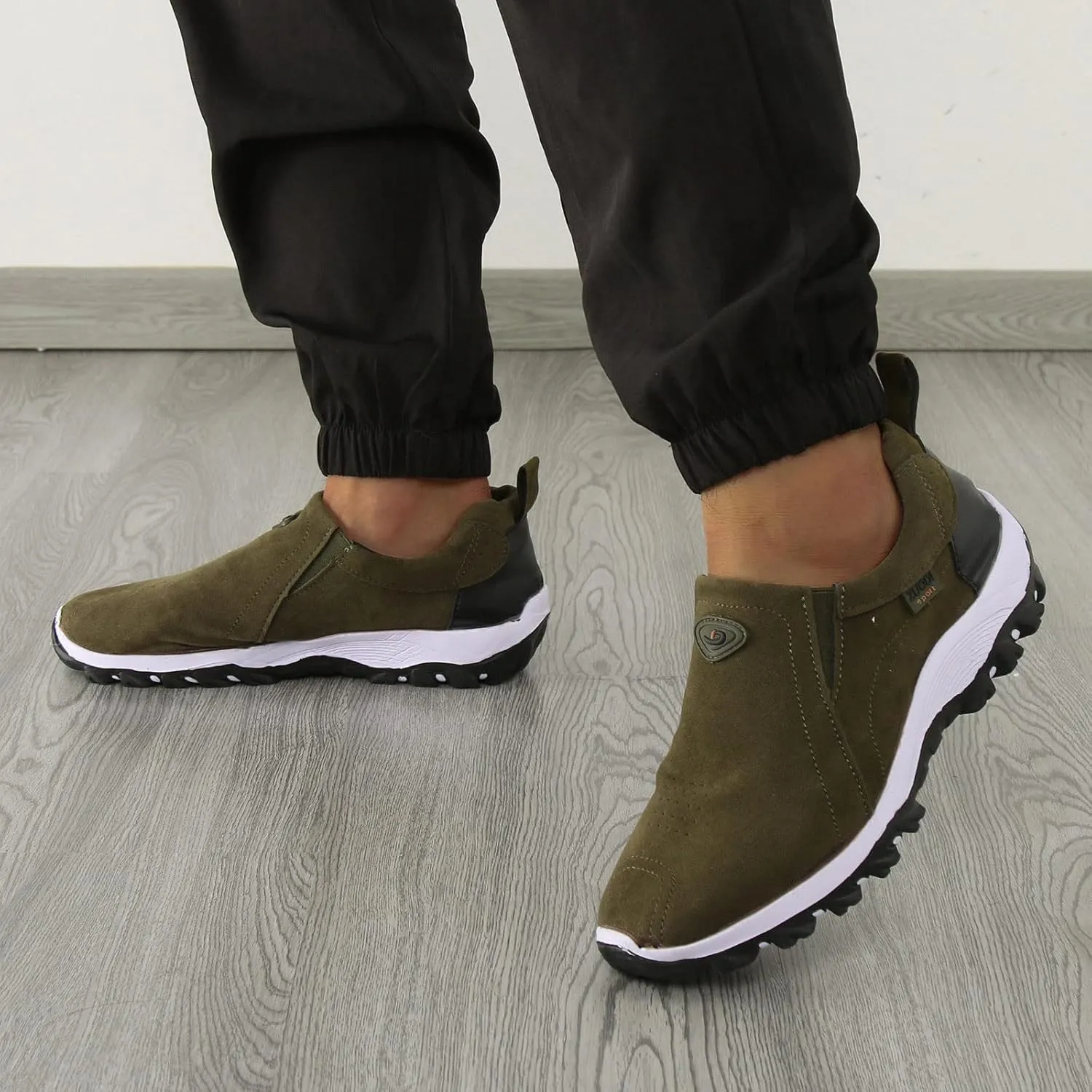 Men's Spring Autumn Fashion Casual Lightweight Comfortable Flannel Round Toe Sport Shoes Shoes Men Sneaker, 8.5 Wide