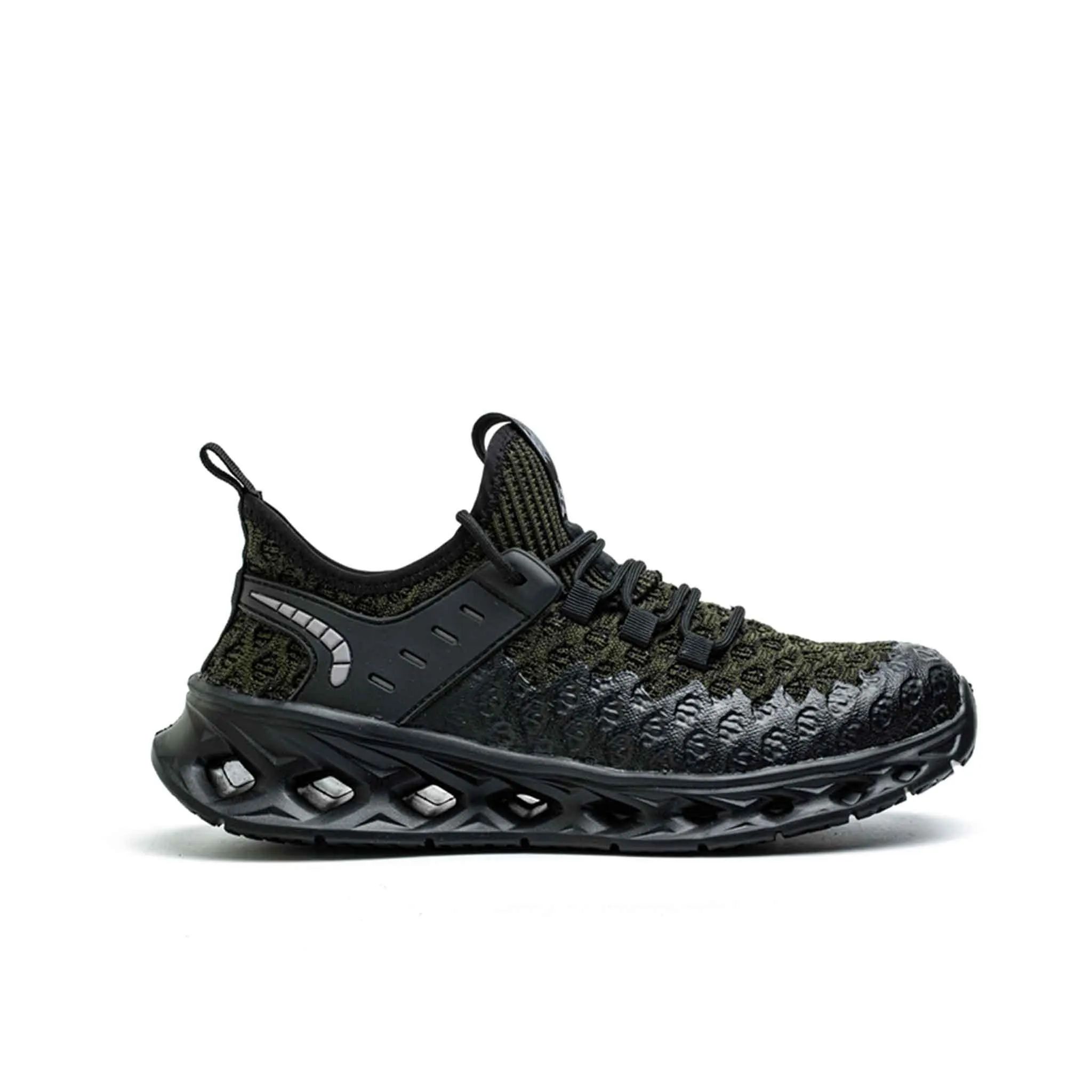 Men's Steel Toe Work Sneaker - Elastic Rubber Sole | B284