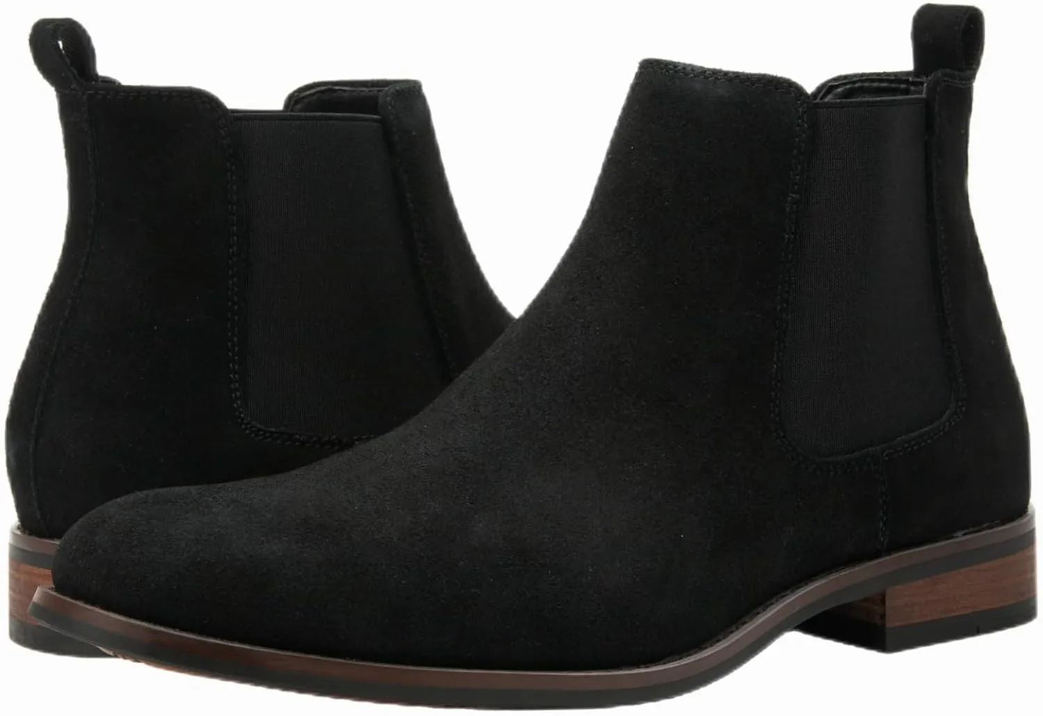 Men's Suede Black Classic Leather Chelsea Style Boots