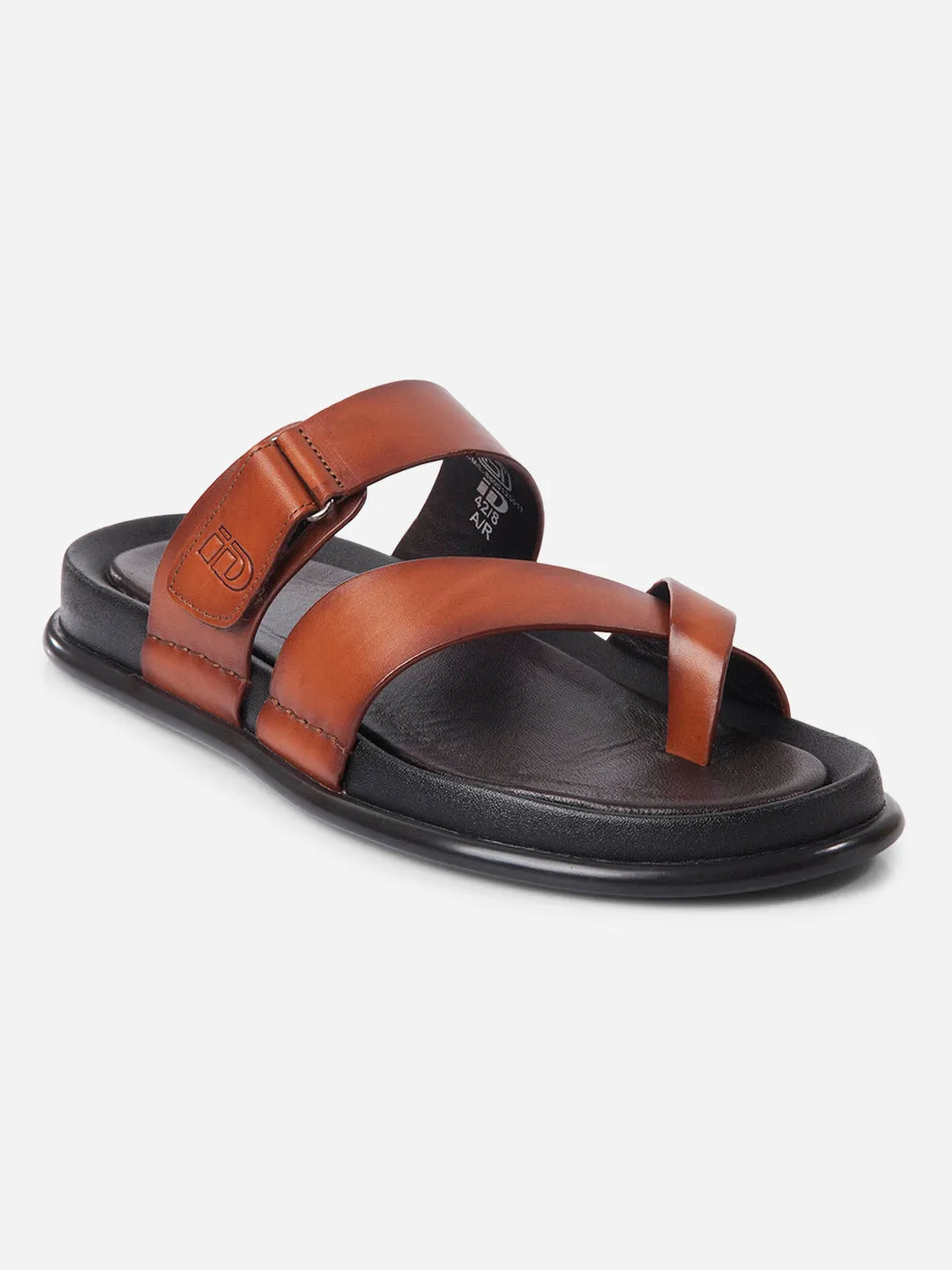 Men's Tan Cross Strap Sandals (ID4269)