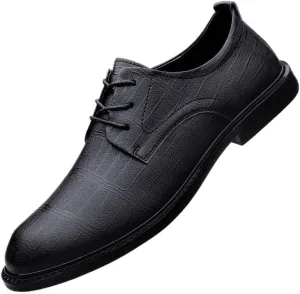 Men's Trendy Brogue Wingtip Dress Shoes Formal Business Casual Lace Up Punched Leather Oxford Formal Leather Shoes for Weddings Office Prom