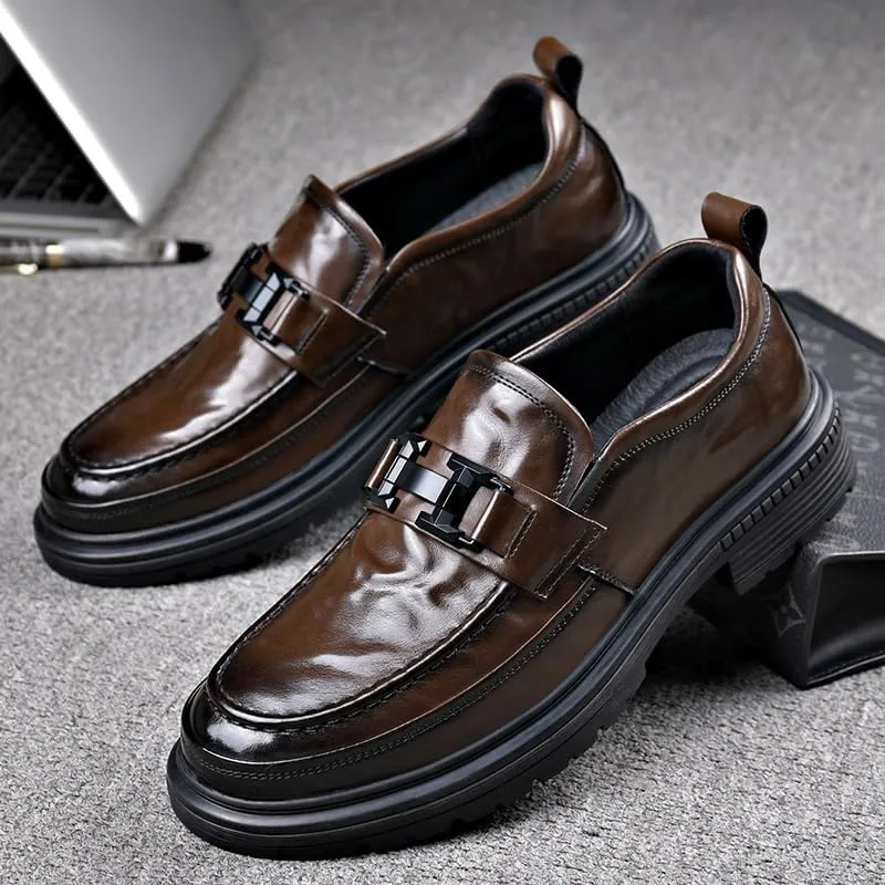 Men's Trendy Brogue Wingtip Dress Shoes Formal Leather Shoes for Weddings Business Office Prom for Men