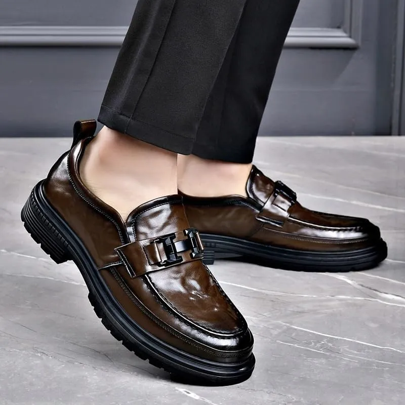 Men's Trendy Brogue Wingtip Dress Shoes Formal Leather Shoes for Weddings Business Office Prom for Men