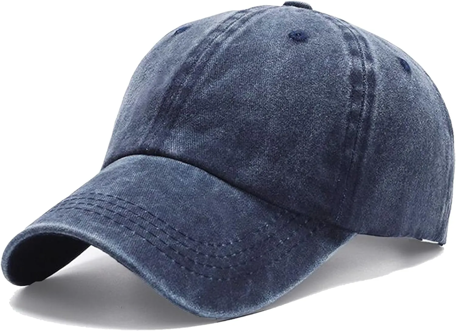 Men's Vintage Washed Purple Distressed Baseball Cap