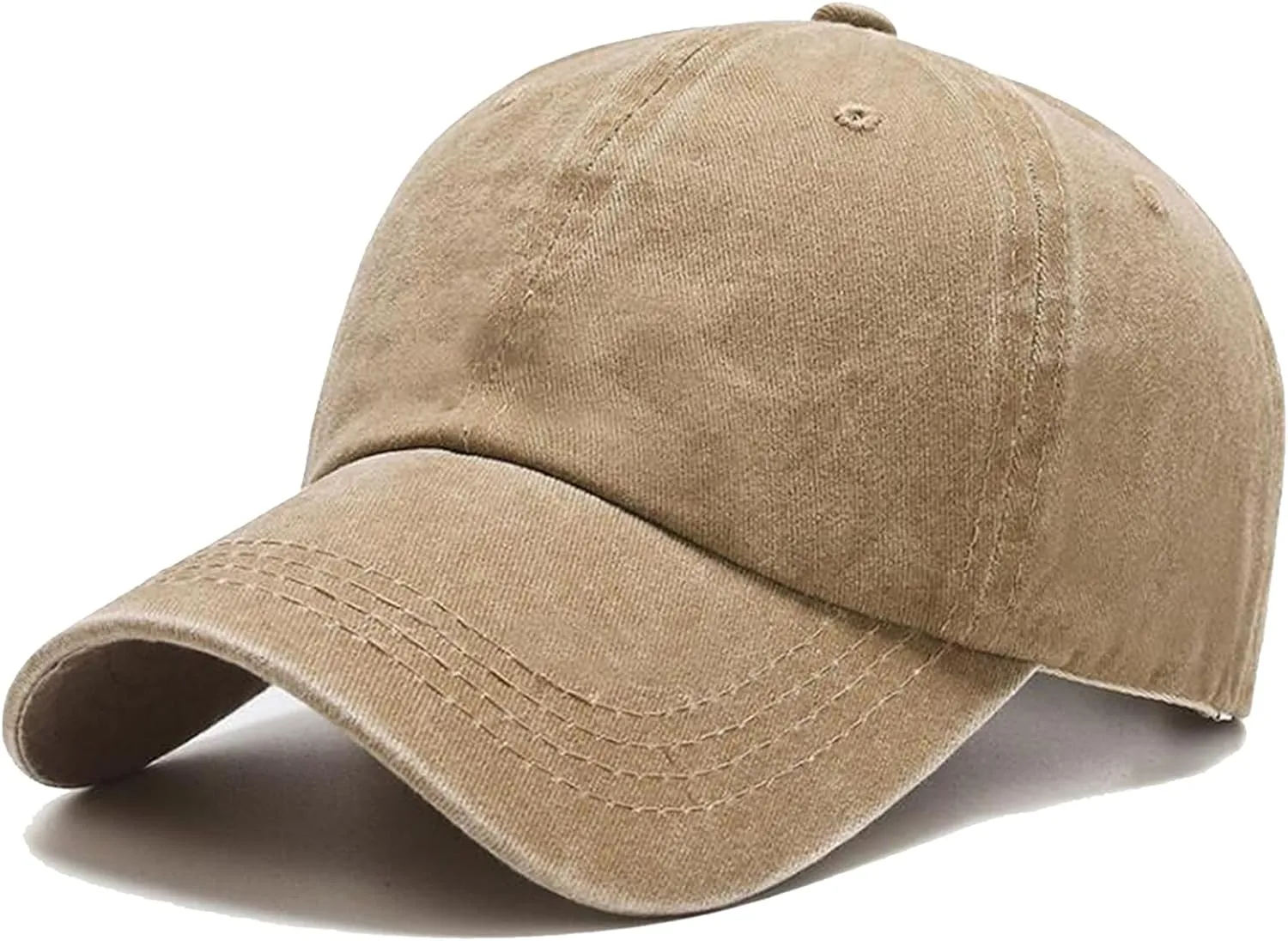 Men's Vintage Washed Purple Distressed Baseball Cap