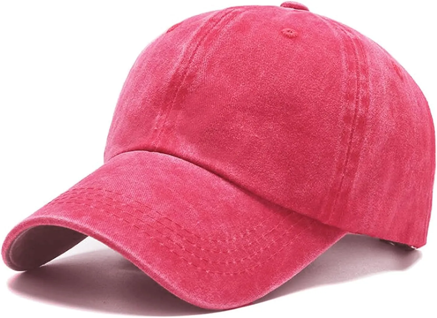 Men's Vintage Washed Purple Distressed Baseball Cap