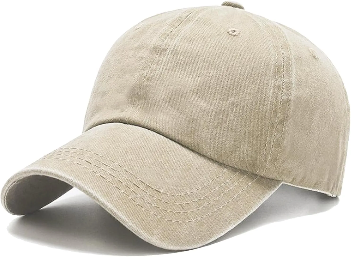 Men's Vintage Washed Purple Distressed Baseball Cap
