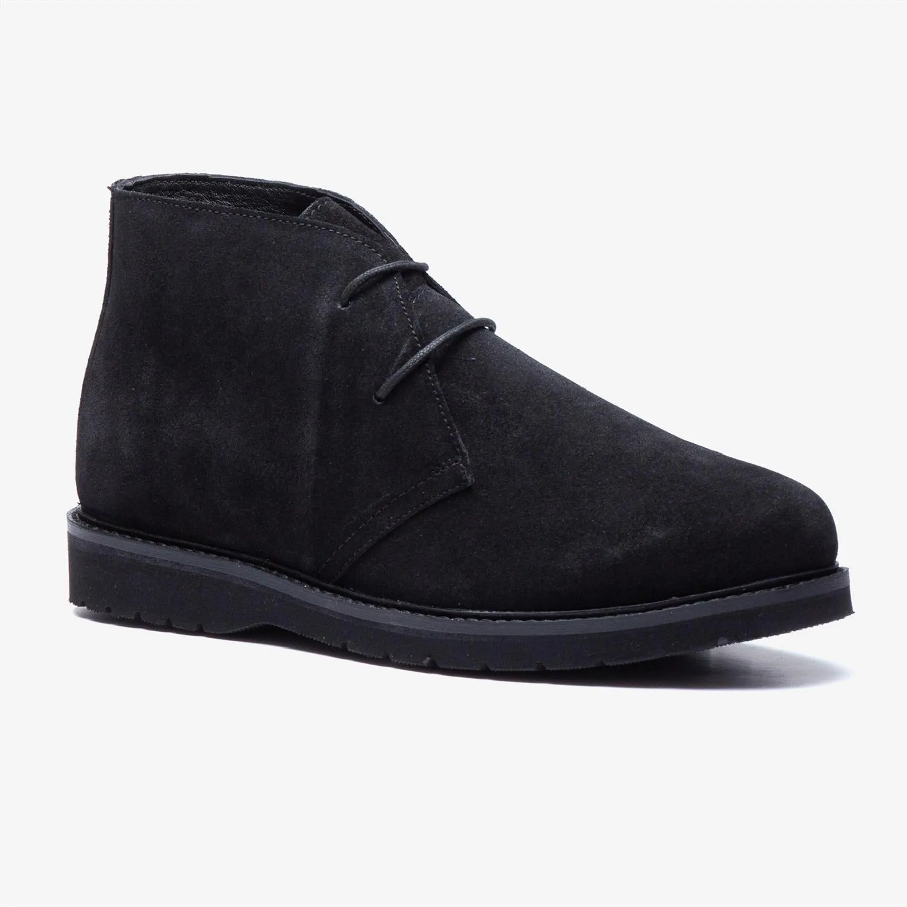 Men's Wide Fit Tredd Well William 22759 Suede Dress Boots - Black