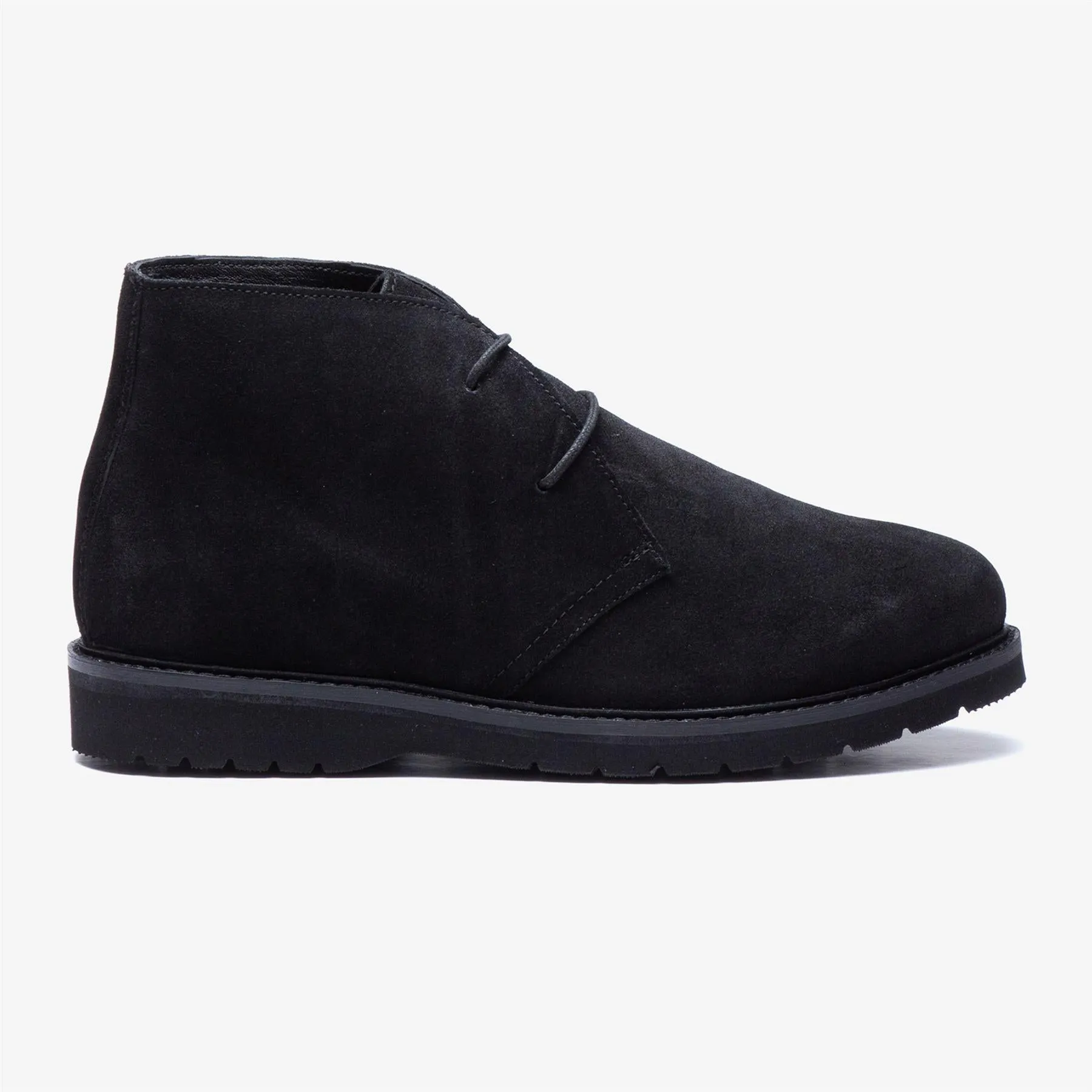 Men's Wide Fit Tredd Well William 22759 Suede Dress Boots - Black