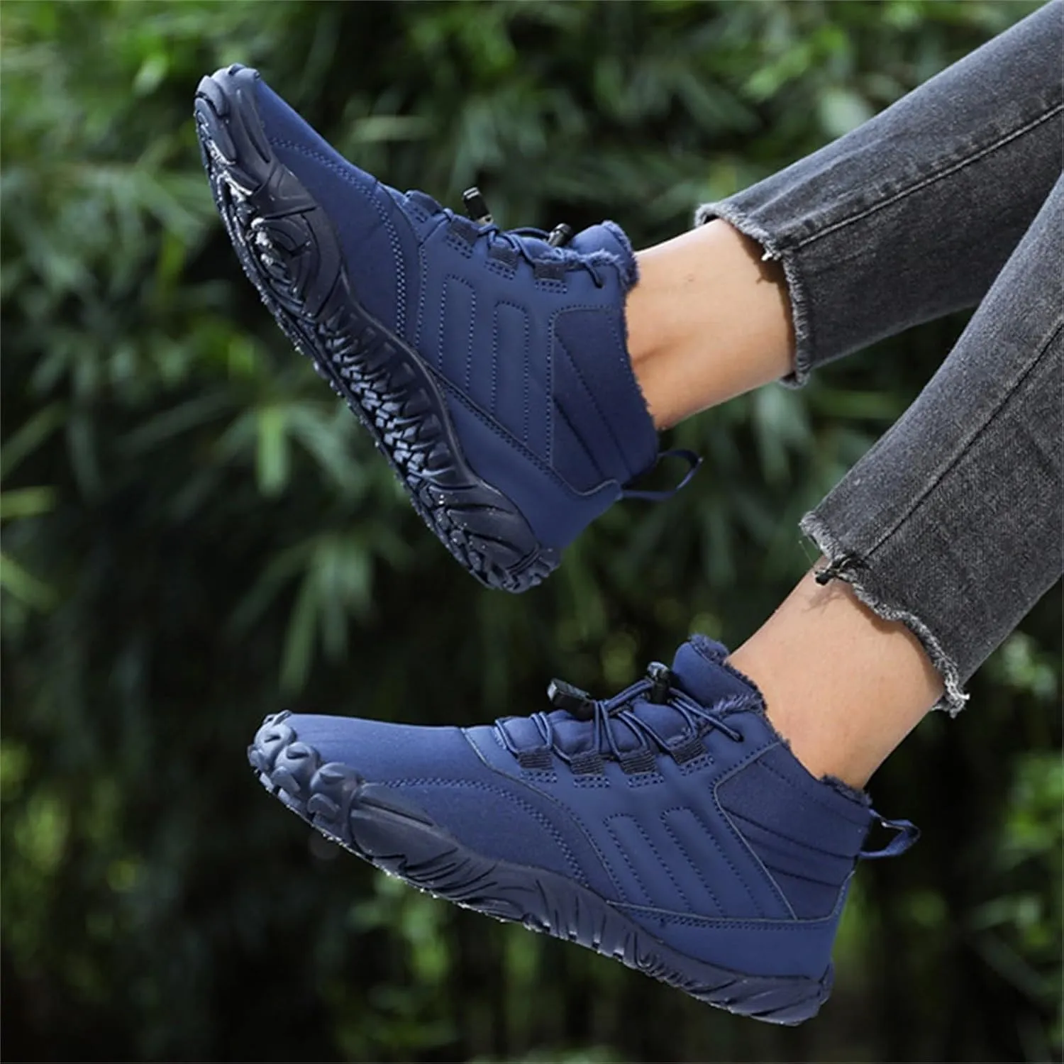 Men's Work Boots Non Steel Toe Hiking Sneakers Boot with Comfort Safety Toe Shoes for Women Nonslip Slip On Platform Shoes Lightweight Comfortable Hike Grounded Footwear