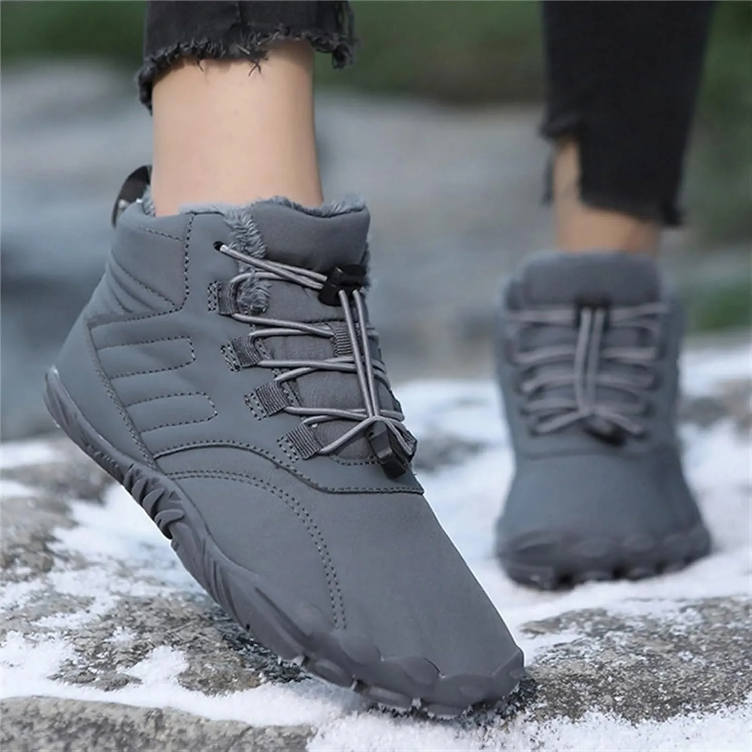 Men's Work Boots Non Steel Toe Hiking Sneakers Boot with Comfort Safety Toe Shoes for Women Nonslip Slip On Platform Shoes Lightweight Comfortable Hike Grounded Footwear