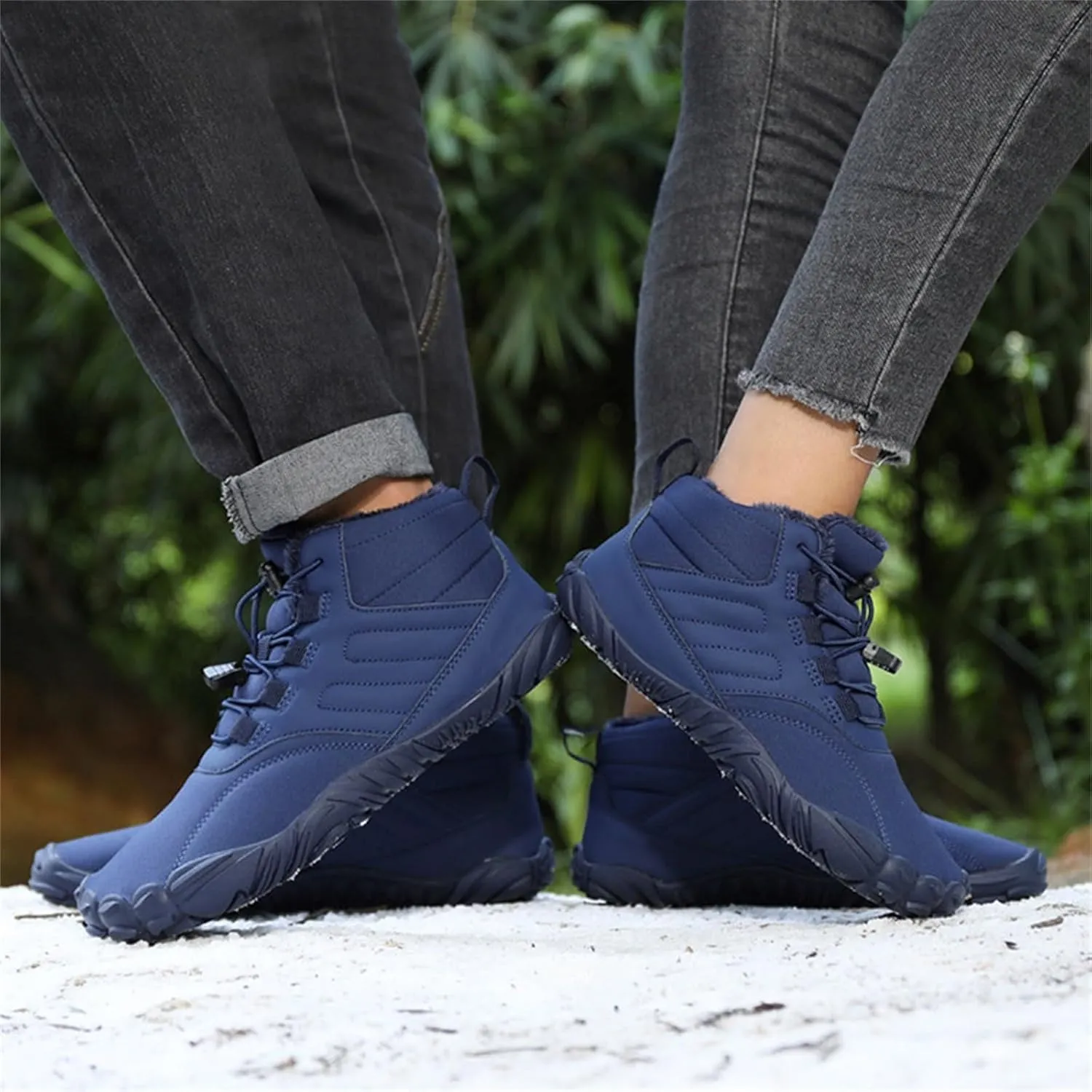 Men's Work Boots Non Steel Toe Hiking Sneakers Boot with Comfort Safety Toe Shoes for Women Nonslip Slip On Platform Shoes Lightweight Comfortable Hike Grounded Footwear