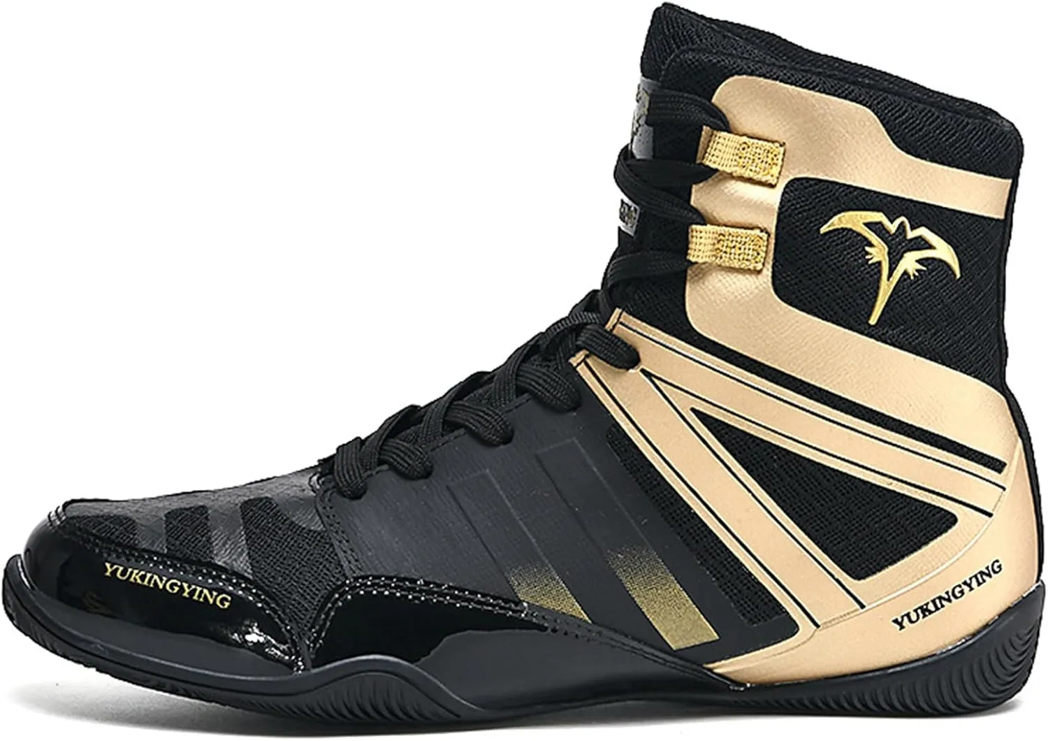 Mens Wrestling Shoes Fighting Boxing Sports Boots Lightweight Non Slip Adult High Top Fitness Training Sneakers