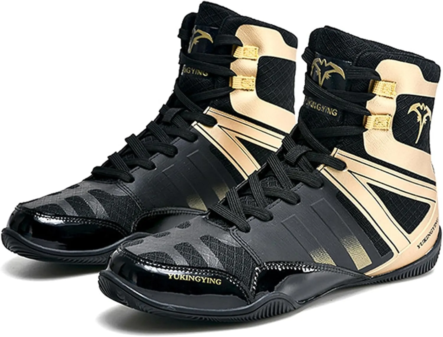 Mens Wrestling Shoes Fighting Boxing Sports Boots Lightweight Non Slip Adult High Top Fitness Training Sneakers