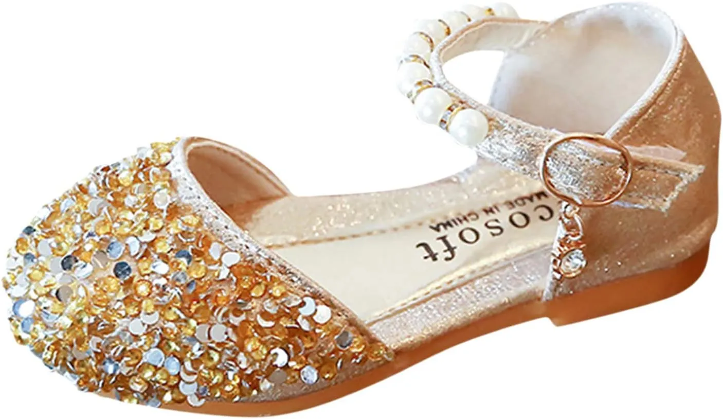 Mes Shoes Size Girls Shoes Sandals Kids Single Baby Crystal Bowknot Bling Infant Pearl Baby Shoes Size 7