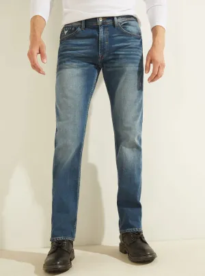 Mid-Rise Regular Straight Denim Jeans In Delta Wash