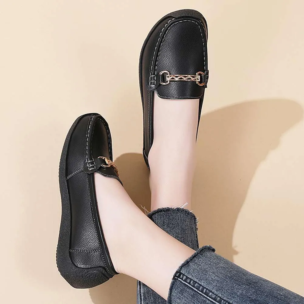 mitvr Loafers for Women Comfortable Slip on Work Flats Shoes Business Casual Shoes Lightweight Penny Loafers