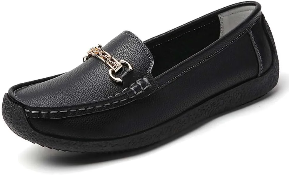 mitvr Loafers for Women Comfortable Slip on Work Flats Shoes Business Casual Shoes Lightweight Penny Loafers