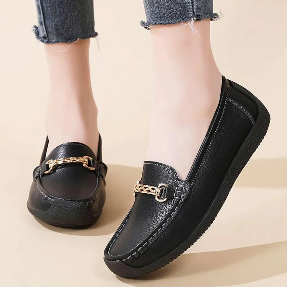 mitvr Loafers for Women Comfortable Slip on Work Flats Shoes Business Casual Shoes Lightweight Penny Loafers