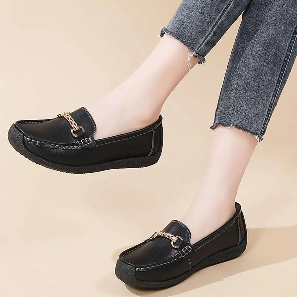 mitvr Loafers for Women Comfortable Slip on Work Flats Shoes Business Casual Shoes Lightweight Penny Loafers