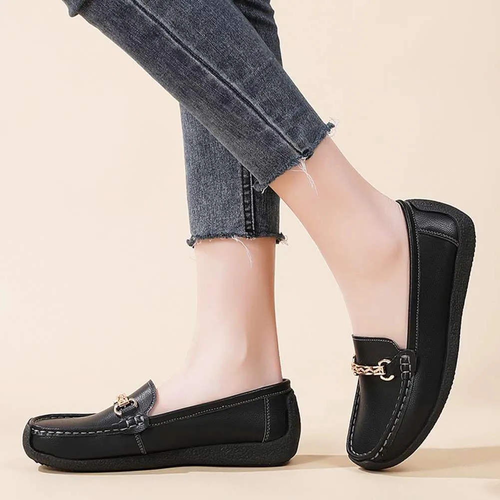 mitvr Loafers for Women Comfortable Slip on Work Flats Shoes Business Casual Shoes Lightweight Penny Loafers