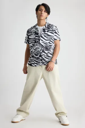 Monochrome Men's Tiger Shirt