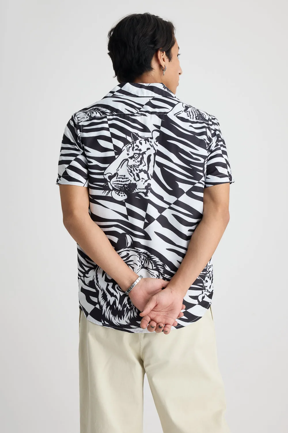 Monochrome Men's Tiger Shirt