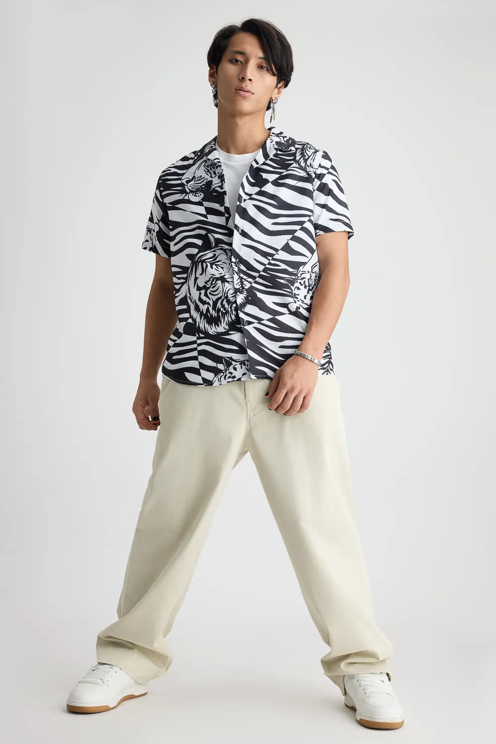 Monochrome Men's Tiger Shirt