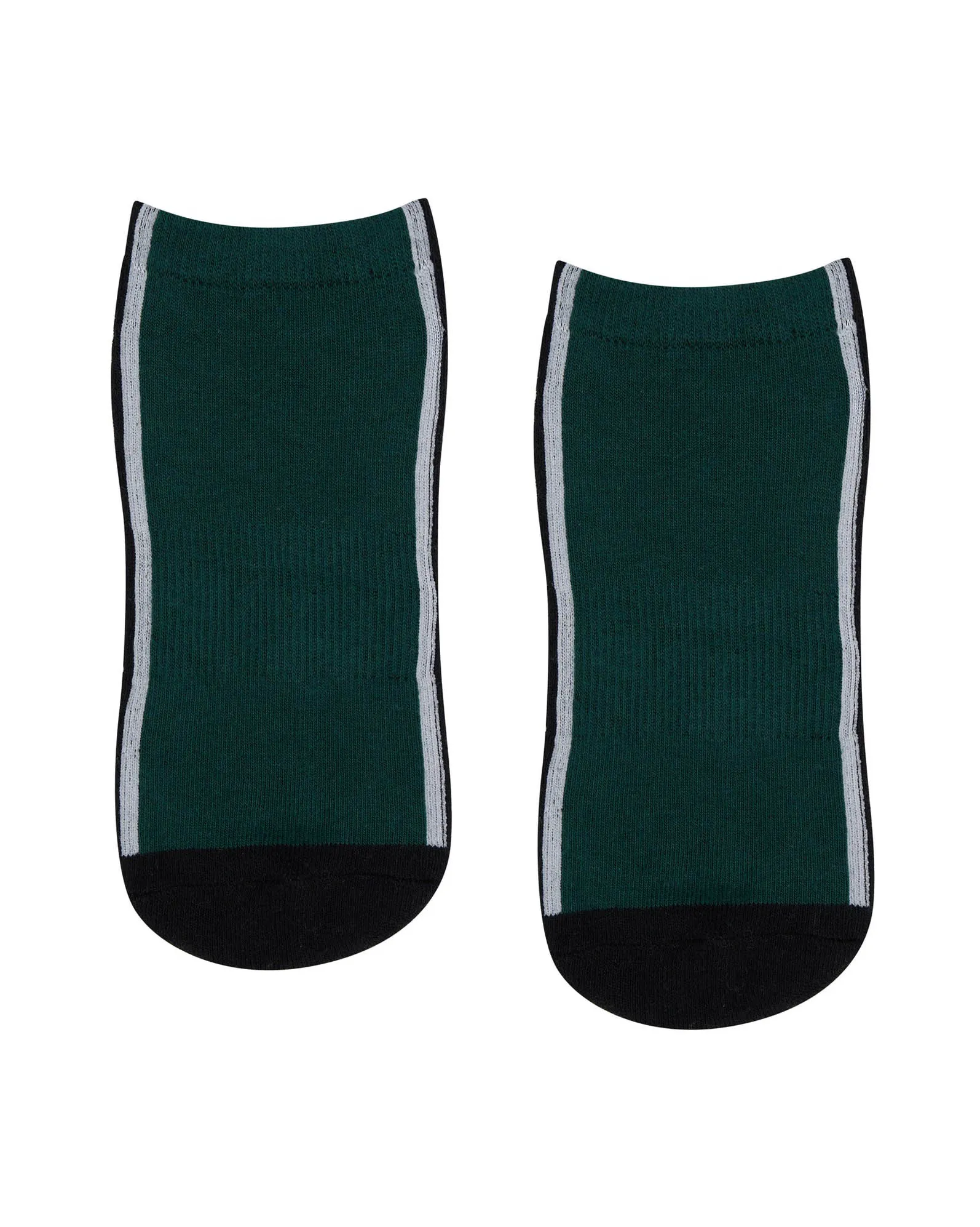 Move Active Classic Low Rise Grip Socks - Fluid Green & Black