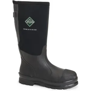 Muck Men's Chore Wide Calf Steel Toe Waterproof Rubber Work Boot - Black - MCXF-Steel