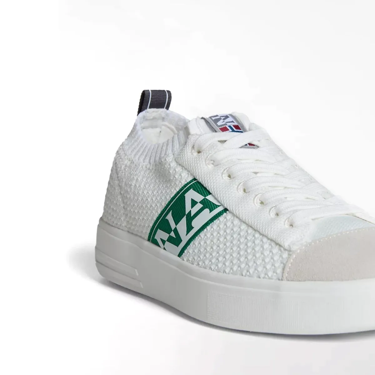 Napapijri - Bark Knit Bright White Sneakers - NP0A4HKQ - BRIGHT/WHITE