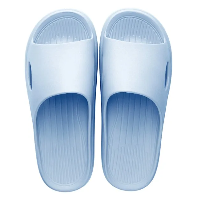 New Men Slippers Indoor Home Summer Beach Ourdoor Slides Ladies Solid Slipers Platform Mules Shoes Woman Flats Zapatos